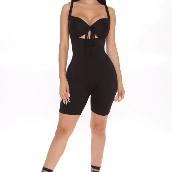 Fashion Nova Pants - FASHION NOVA BLACK ROMPER